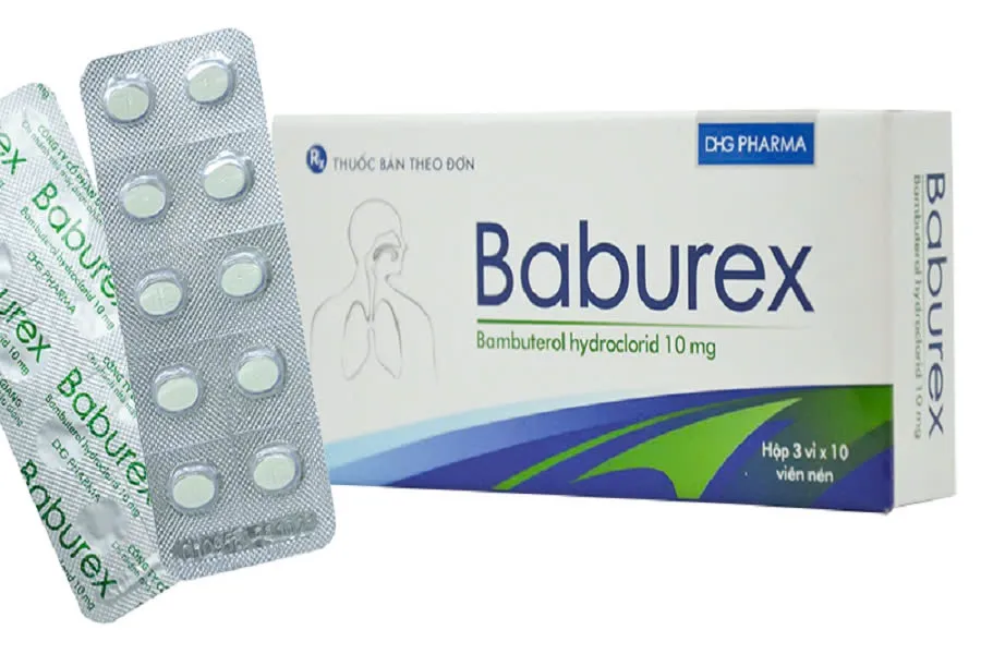 Baburex DHG (H/30v) - Viên nén điều trị hen & giãn phế quản, hỗ trợ kiểm soát hen suyễn và viêm phế quản